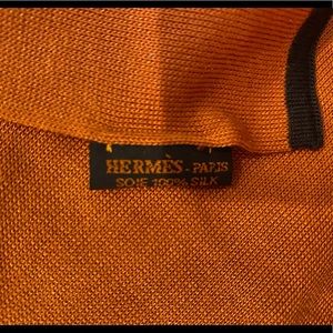HERMÈS orange scarf